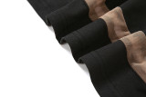 Mesh Patchwork Long Sleeve Slim Maxi Dress XEF-35555