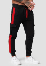 Men's Casual Sport Padded Plush Color Block Pant GXWF-CK-100