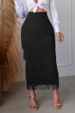 Patchwork Fringe Sexy Pencil Skirt ME-8441