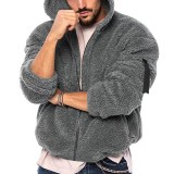 Men's Reversible Arctic Fleece Warm Hooded Sweatshirt GXWF-fujun-waitao