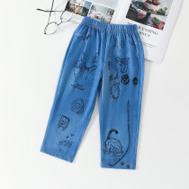 Kids Boy Print Elastic Force Pant YKTZ-2321