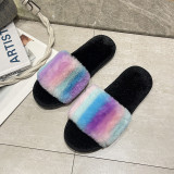Colorful Plush Warm Home Slippers ZFLX-FL-19
