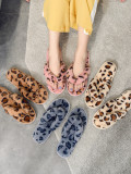 Leopard Print Herringbone Home Cotton Slippers ZFLX-FL-67 2