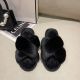 Plush Cross Strap Warm Rabbit Fur Slippers ZFLX-FL-74