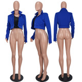 Solid Color Long Sleeve Short Jackets YD-1168-F5