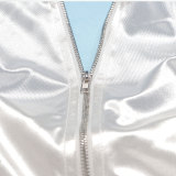 Plus Size Long Sleeve Sequin Split Mini Dress NY-2851