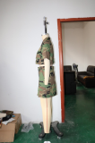 Camouflage Print Lapel Neck Split Skirts Two Piece Set SH-390752