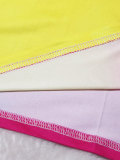 Plus Size Tie Dye Print Short Sleeve Maxi Dress HNIF-026