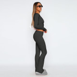 Long Sleeve Letter Print Loose Pants Two Piece Set CXLF-8164