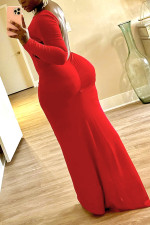 Sexy Long Sleeve Backless Evening Dress YH-5302