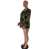 Casual Camouflage Long Sleeve Jacket OY-5267