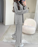 Plus Size Loose Sweater Two Piece Pants Set CYAO-81065