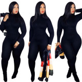 Long Sleeve Solid Color Tight Jumpsuit SFY-Z066