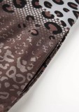 Leopard Print Long Sleeve Mini Dress GFMA-231101