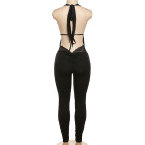Sexy Sleeveless Hollow Out Low Neck Jumpsuit XEF-37858