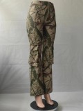 Camouflage Loose Casual Zipper Trousers GSMJ-T23318