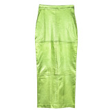 Solid High Waist Split Long Skirt GBTF-7662SG