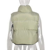 Reversible Wear Zipper Vest Warm Cotton Jacket GBTF-8099DN