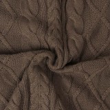 Pullover High Neck Split Loose Sweater FSXF-F252