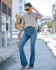 Fashion Loose Flare Jeans GKNF-KM-A202312