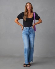 Casual Loose Split Straight Jeans GKNF-TS-723