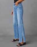 Casual Loose Split Straight Jeans GKNF-TS-723