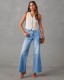 Casual Denim Micro Flare Jeans GKNF-TS-722