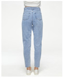 Holes High Waisted Straight Jeans GKNF-TS-181
