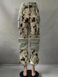 Loose Straight Camouflage Printed Pants GSMJ-6937