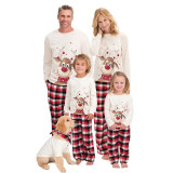 Christmas Moose Printed Parent-Child Long Sleeve Pajama Set GSGS-0519