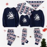 Christmas Elk Printed Home Parent-Child Set Pajamas GSGS-0575