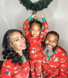 Christmas Printed Parent-Child Long Sleeve Pajama Set GSGS-0527#