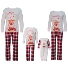 Christmas Elk Print Family Matching Sets Pajamas Suits YLDF-924