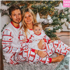 Christmas Print Parent-Child Long Sleeve Family Matching Suit YLDF-98151