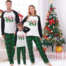 Christmas Letter Printed Parent-Child Pajama Set YLDF-921