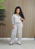Padded Thickened Sports Loose Sweatshirt 2 Piece Set AIL-258