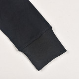 Print O Neck Long Sleeve Sweatshirt GNZD-9609TD