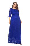Plus Size Lace Hollow Out Evening Dress GJXI-SQ0092