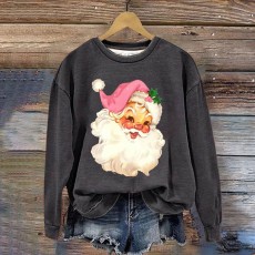 Christmas print Long Sleeve Sweatshirt GXJL-00029