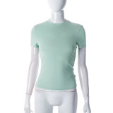 Short Sleeve Sim Solid T Shirt GSZM-M23TP001