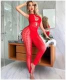 Mesh See Through Lace Hollow Out Erotic Jumpsuit GYDE-YD750