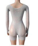 Sexy See Through Hollow Out Tight Romper GYDE-T5032