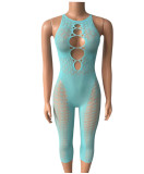 Mesh See Through Lace Hollow Out Erotic Jumpsuit GYDE-YD750