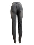 Fashion Holes Tight Pencil Jeans CH-88002