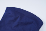 Solid Color Tube Tops Split Maxi Dress BLG-D3813904K
