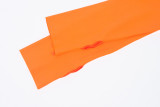 Long Sleeve Solid Color Slim Bodysuit BLG-P971084W