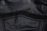 Fashion Splicing Mesh Back Zipper Jumpsuit BLG-P279530A
