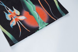 Fashion Print O Neck Long Sleeve Maxi Dress BLG-D289952A