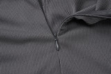 Long Sleeve Solid Zipper Jumpsuit BLG-P3A14652K