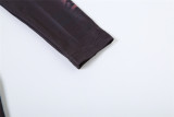 Fashion Printed Long Sleeve Slim Mini Dress DLSF-K23D39132